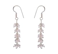 Pink Kunzite Zircon Beads Earrings CE-1001 photo 2