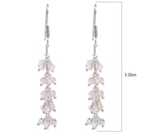 Pink Kunzite Zircon Beads Earrings CE-1001 photo 3