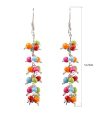 Multi Color Onyx Zircon Beads Earrings CE-1007 photo 3