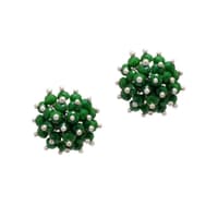 Emerald Zircon Beads Earrings CE-1019 photo 1