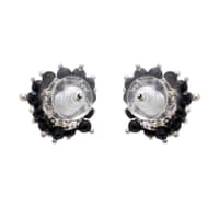 Black Spinel Zircon Beads Earrings CE-1020 photo 2