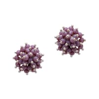 Lavender Jade Zircon Beads Earrings CE-1021 photo 1