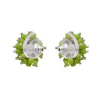 Peridot Zircon Beads Earrings CE-1028 photo 2