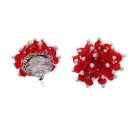 Ruby Zircon Beads Earrings (Red) CE-1031 photo 2