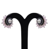 Rose Quartz Zircon Beads Earrings (Studs) CE-1032 photo 2