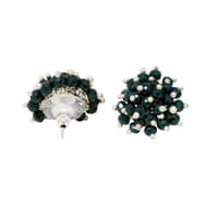 Dark Color Emerald Zircon Beads Earrings CE-1044 photo 3