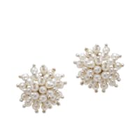 Pearl Zircon Beads Earrings (Tops) CE-1045 photo 1