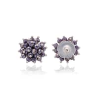 Chalcedony Zircon Beads Earrings (Studs) CE-1075 photo 3