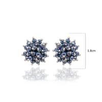 Black Pyrite Zircon Beads Earrings CE-1078 photo 5