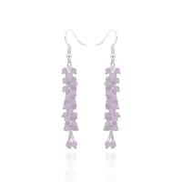 Rose Quartz Color Zircon Bead Earrings CE-1081 photo 1