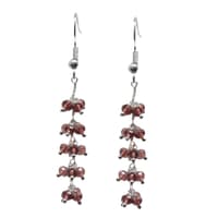 Tourmaline Zircon Beads Dangle Drop Style Earrings CE-1126 photo 1