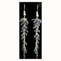 Tanzanite Color Zircon Beads Earrings CE-1183 photo 2