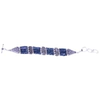 Blue Sapphire Color Zircon Necklace Set For Women-Cn1006 photo 3