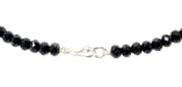 Black Spinel Color Zircon Necklace With Silver Clasp For Women -Cn1007 photo 2