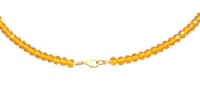 Citrine Color Zircon Bead Necklacefor Women-Cn1008 photo 2