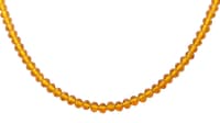 Citrine Color Zircon Bead Necklacefor Women-Cn1008 photo 3