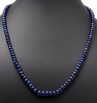 Blue Sapphire Gemstone Beads Necklace NP1009 photo 3