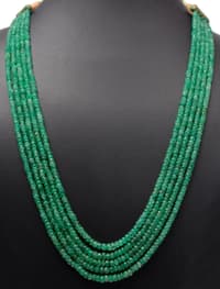 5 Layer Emerald Gemstone Beaded Necklace NP1010 photo 3