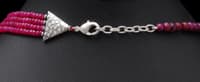 Ruby Beads & Drop Necklace With .925 Sterling Silver Elements NP1061 photo 4