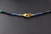 .925 Silver Pendant Attached With Multi Color Precious Gemstone Beads NP1071 photo 4