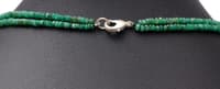 2 Layers of Natural Emerald Gemstone Round Faceted Beads Strand NP1078 photo 4