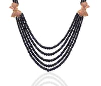 Natural Sapphire Beads Necklace Earrings & Bracelet NP1094 photo 2