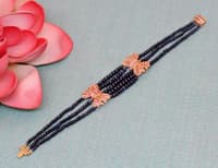 Natural Sapphire Beads Necklace Earrings & Bracelet NP1094 photo 6