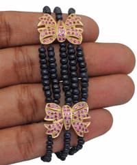 Natural Sapphire Beads Necklace Earrings & Bracelet NP1094 photo 8