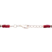 Emerald Ruby Sapphire Gemstone Faceted Beads Necklace With Silver Elements NP1108 photo 6