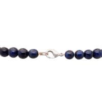African Blue Sapphire Gemstone Round Smooth Ball Shape Beads NP1129 photo 5