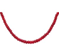 Ruby Gemstone Round Smooth Beads String NP1145 photo 2