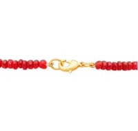 Ruby Gemstone Round Smooth Beads String NP1145 photo 5