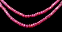 2 Layers of Ruby & Blue Sapphire Gemstone Faceted Beads Necklace NP1201 photo 2