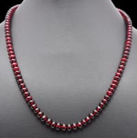 Ruby Gemstone Beads Necklace NP1223 photo 3