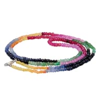 emerald ruby sapphire Gemstone Faceted Beads Necklace NP1236 photo 3
