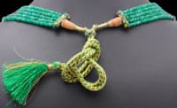 5 Layers Ruby & Emerald Faceted Beads Necklace NP1240 photo 8