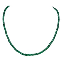 Emerald Gemstone Faceted Beads Necklace NP1246 photo 1