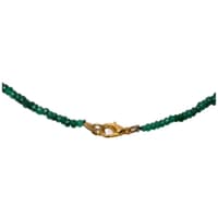 Emerald Gemstone Faceted Beads Necklace NP1246 photo 2