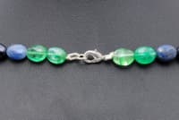 Ruby, Emerald & Sapphire Gemstone oval Shape Necklace NP1259 photo 5