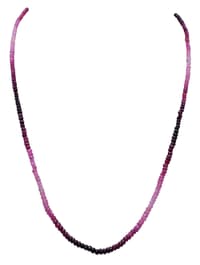 Ruby Shaded Gemstone Faceted Beads Necklace NP1262 photo 1