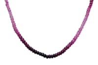 Ruby Shaded Gemstone Faceted Beads Necklace NP1262 photo 2