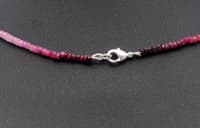 Ruby Shaded Gemstone Faceted Beads Necklace NP1262 photo 5