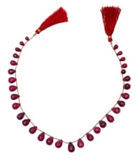 Ruby Drops Shape Gemstone Necklace NP1264 photo 1