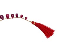Ruby Drops Shape Gemstone Necklace NP1264 photo 3