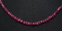 Ruby Gemstone faceted Beads Necklace NP1269 photo 4