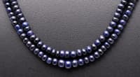 2 Layers of Blue Sapphire Gemstone Beads Necklace NP1275 photo 4