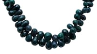 Emerald Gemstone Faceted Drop Shape Necklace NP1280 photo 2