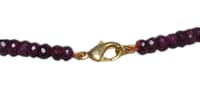 Ruby Gemstone Studded Faceted Beads Necklace NP1282 photo 3