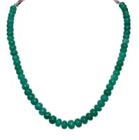 Emerald Gemstone Beads Necklace NP1319 photo 1