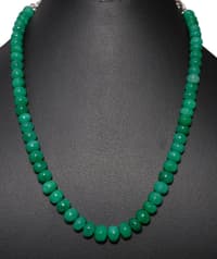 Emerald Gemstone Beads Necklace NP1319 photo 2